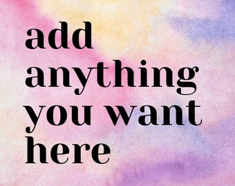 Custom Magnets - Add your text - 2"x2"