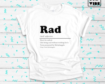 80s Clothing Funny Tshirts, 80s Retro t shirt gift for men, 80s cool tshirt gift for him, 80s Style retro gift, Rad tshirt for him