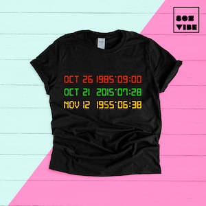 Retour au futur T-shirt, t-shirt vintage cadeau boyfriend, rétro movie shirt, 80s film Graphic tee cadeau pour elle, Marty Mcfly rétro t-shirt