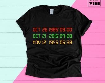 Back to the future T shirt, Vintage t shirt boyfriend gift, Retro movie shirt, 80s movie Graphic tee gift for her, Marty Mcfly retro t shirt