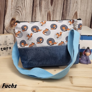 Kindertasche Sterne Umhängetasche für Kinder - Unikat Kindergartentasche - Tiere ; Fuchs, Igel, Schmetterling, Elefant