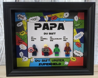Vatertagsgeschenk - tolles Geschenk für den PAPA - Superheld Superpapa Superdad