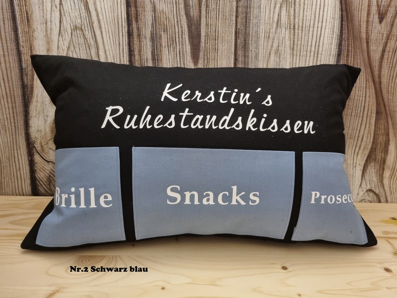 personalisiertes Ruhestandsgeschenk Kissen TV/Snack/Bier Geschenk,Rente, Pension Nr.2