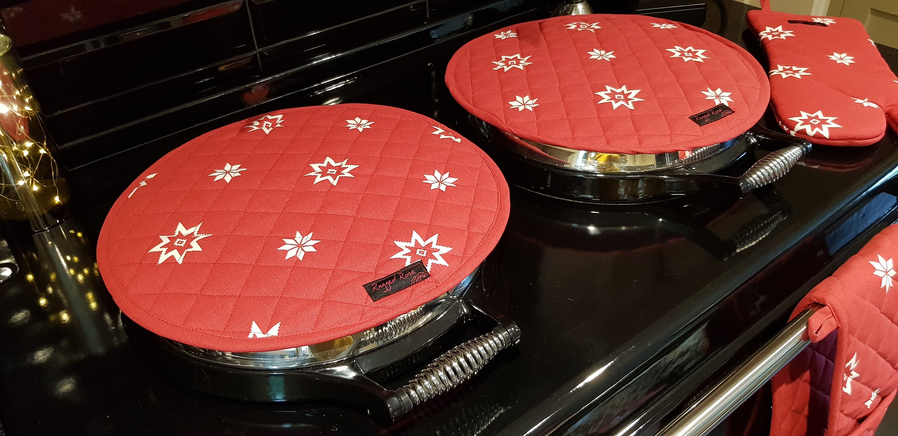 Christmas Aga Mats Set Range Warmers Aga Lid Covers Set Etsy
