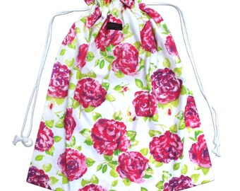 Rose Print Laundry Bag | Cotton Laundry Bag | Laundry Bags