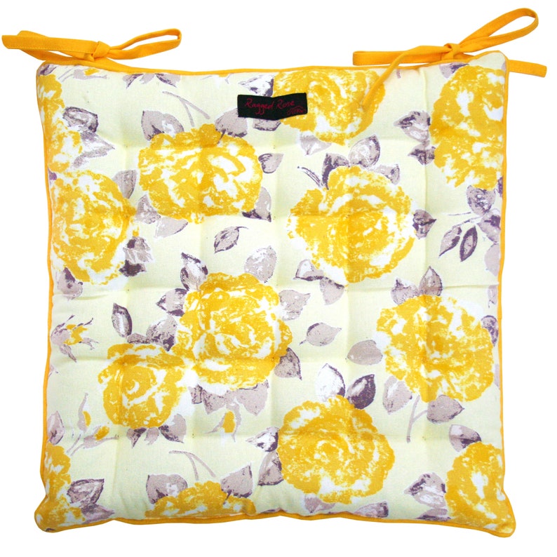 Floral Print Seat Pads Striped Seat Cushion Pads Seat Pads Etsy UK