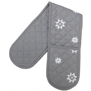 Christmas Reindeer Kitchen Towels Set, Grey Tea Towel, Red Tea Towel, Xmas Kitchen Gift,Christmas Oven Gloves, Grey Oven Gloves