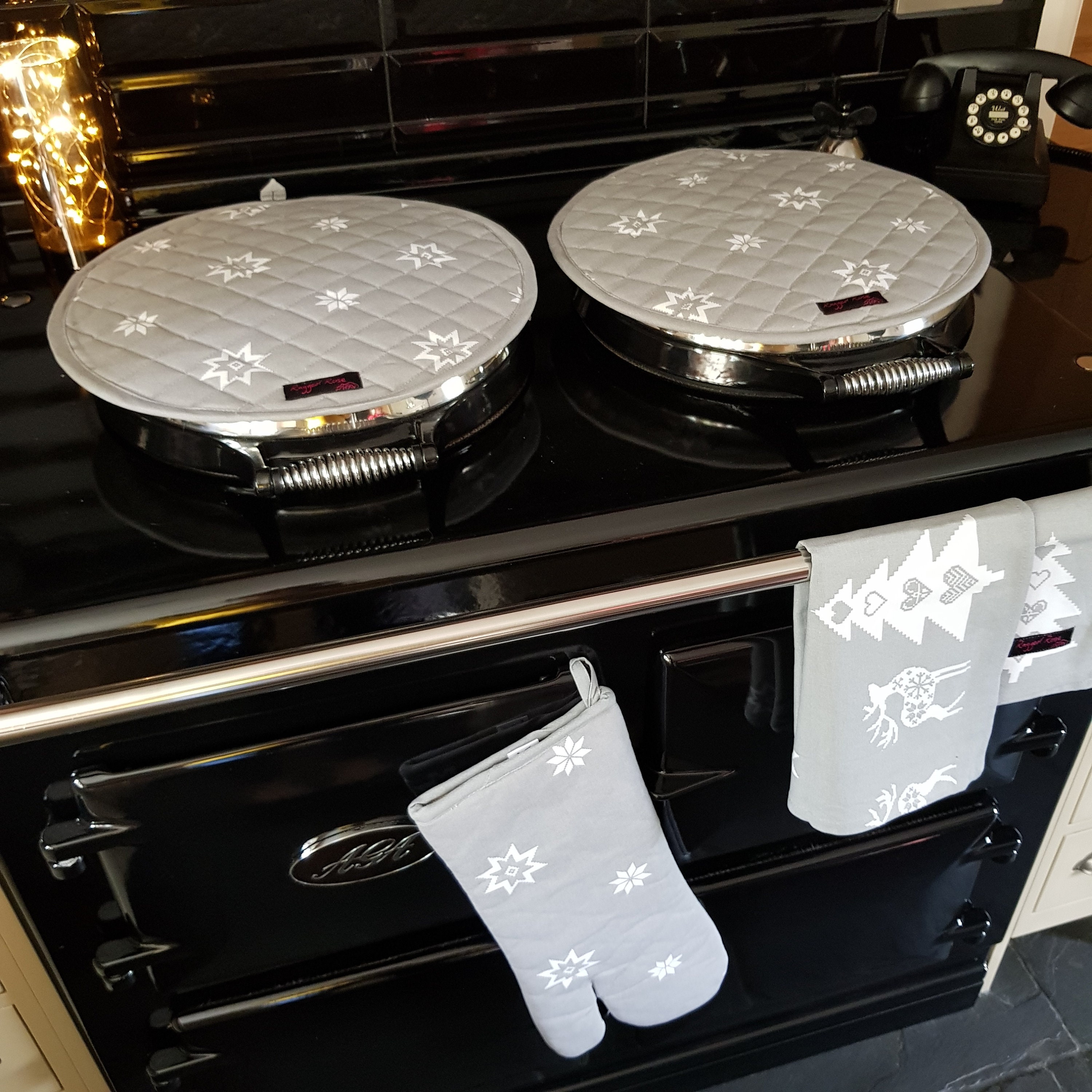 Christmas Aga Mats Set Range Warmers Aga Lid Covers Set Etsy
