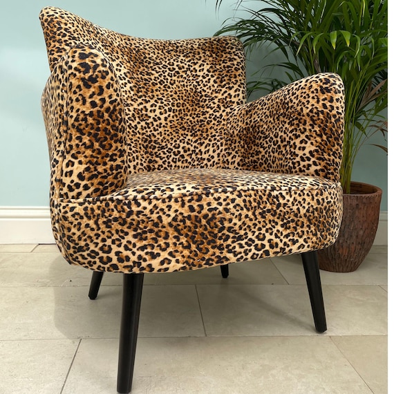 Accent Chair Swivel Chair Leopard Print Tub Chair Leopard Print