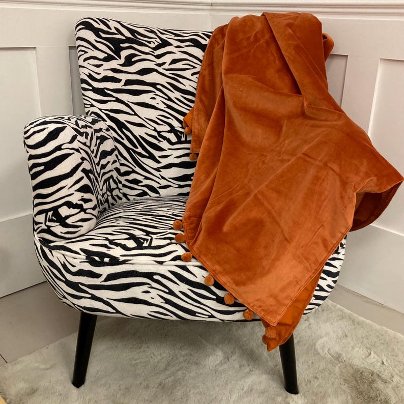 zebra print armchair