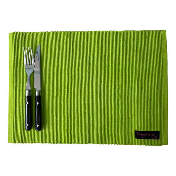 Lime Green Placemats Etsy