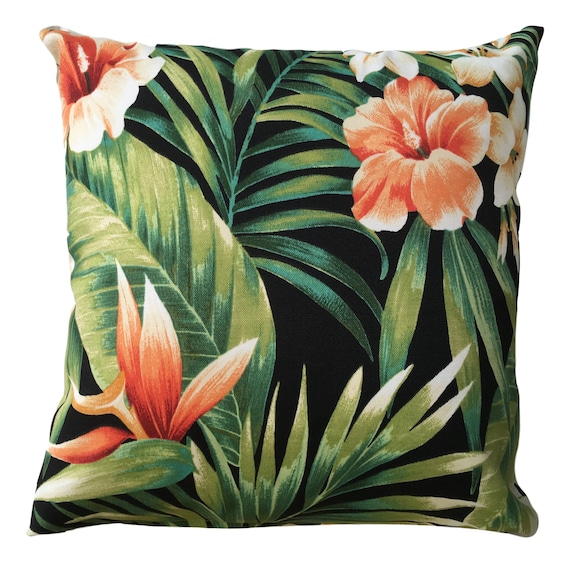 Floral Print Cushion Garden Cushion Waterproof Pillow Decorative Cushion Bali Decor Porch Decor Pillows Backyard Cushions Patio Decor Etsy