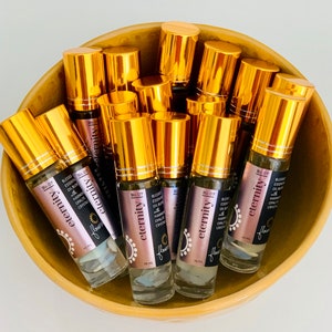 ETERNITY ESSENTIAL OIL Roller Blend with Opalite Crystals / Perfume Oil / Fragrance Oil / Healing Oil / Aromatherapy Oil / Gift Love