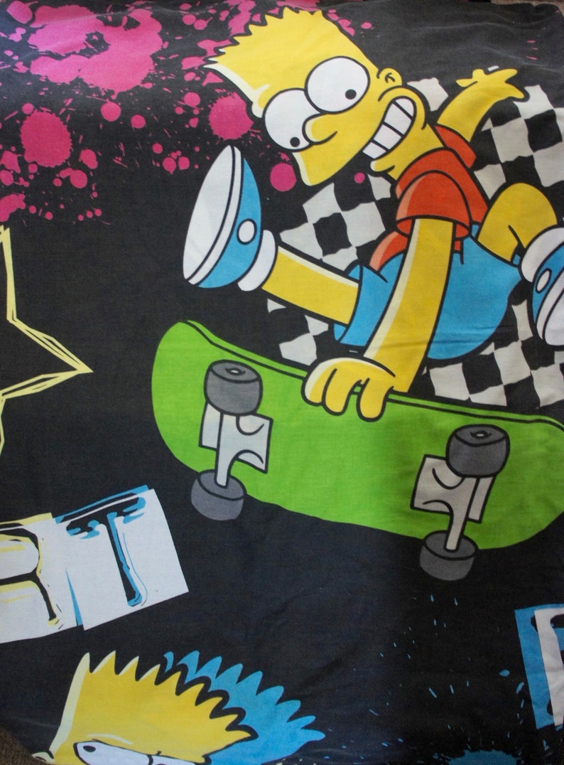 Simpson Skateboard Son Material Double Sided Tv Print Cartoon Poly