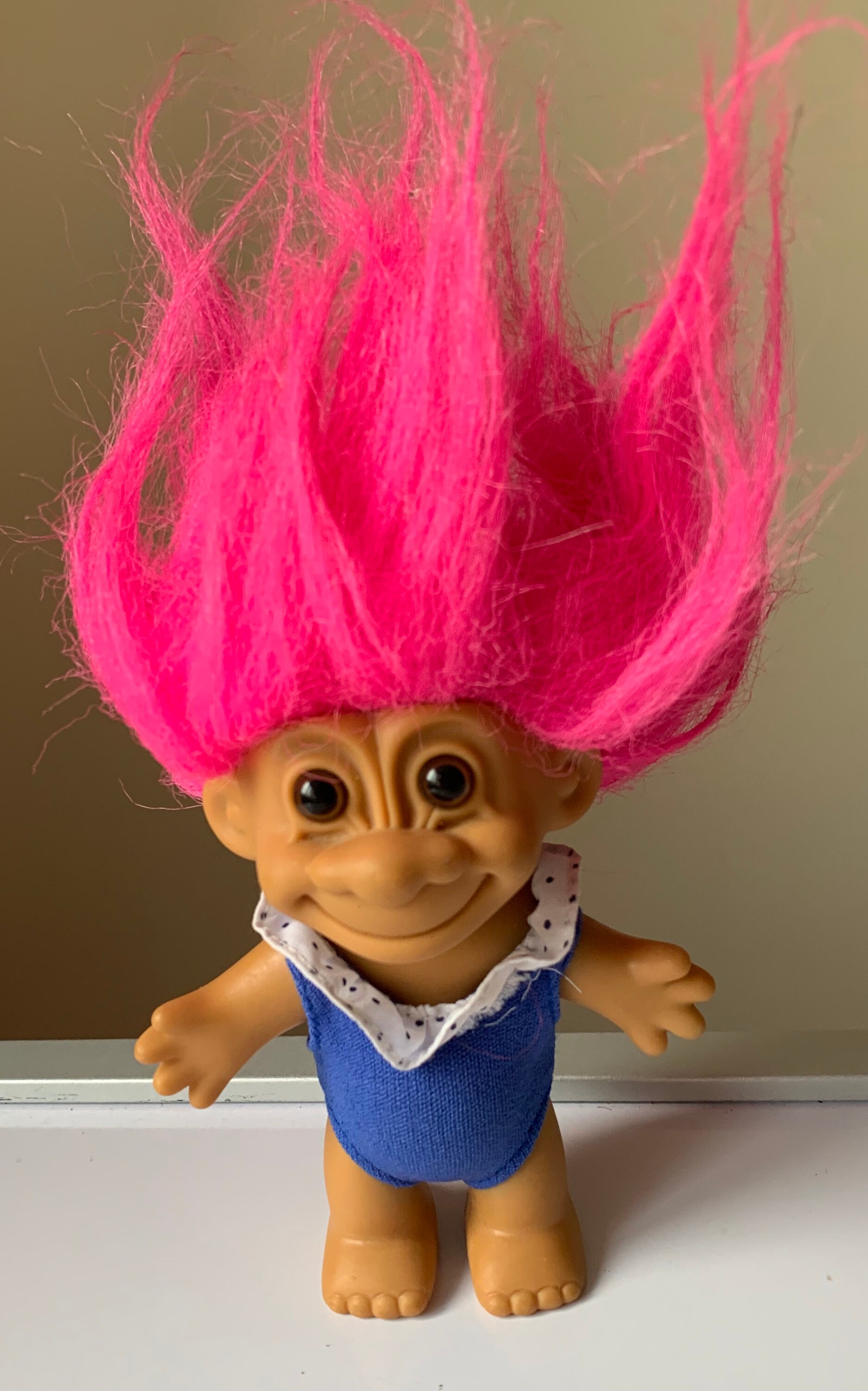Vintage 1980s 1990s Pink Hair Russ Troll Doll Figure | Etsy