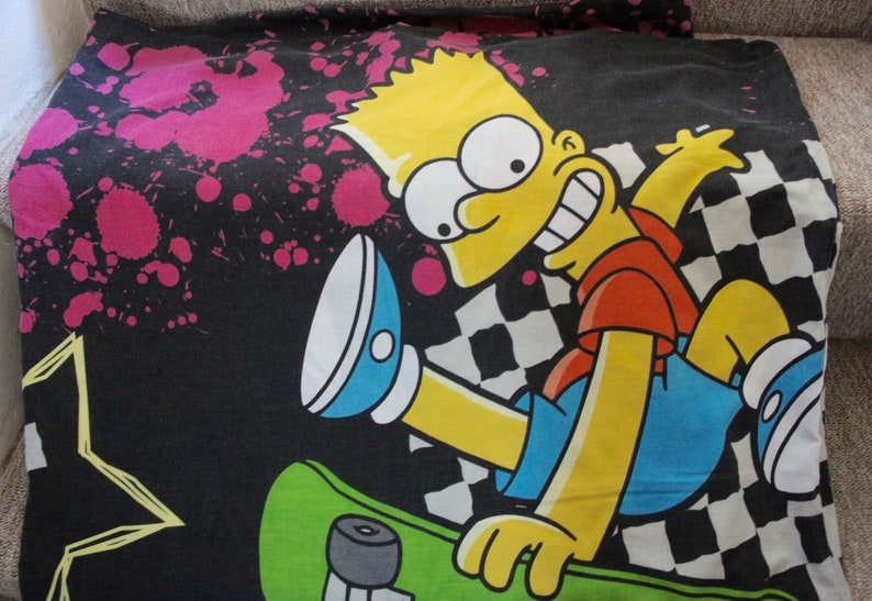 Simpson Skateboard Son Material Double Sided Tv Print Cartoon Poly