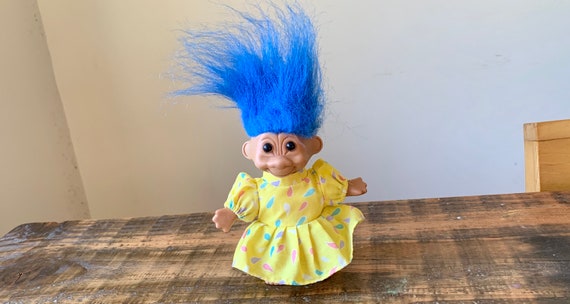 Blue Hair Troll Doll - 5" Russ Berrie - wide 1
