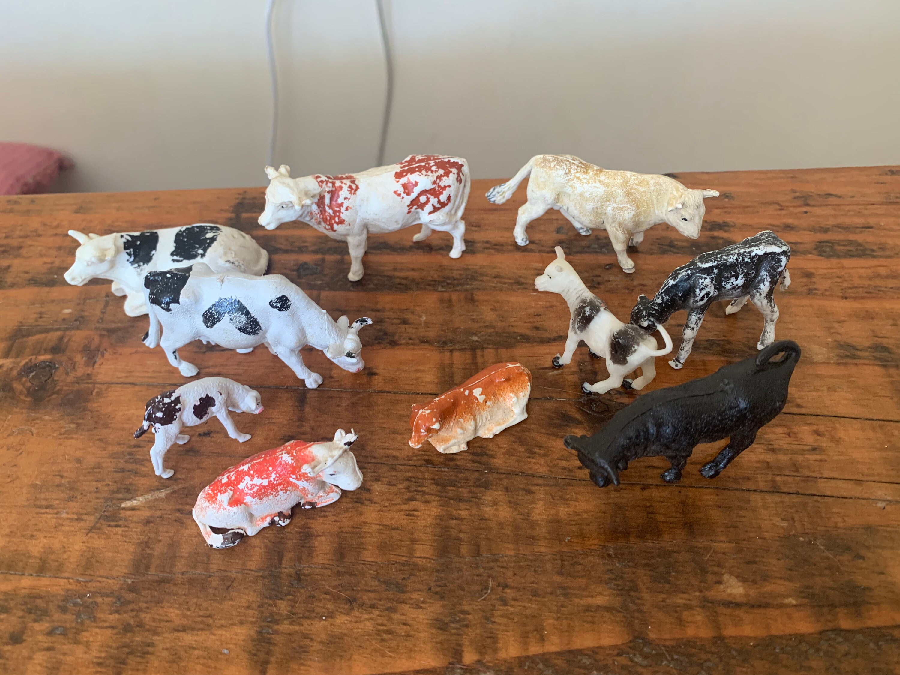 Miniature Supplies Mini Cows Farm Animals Set of 12 