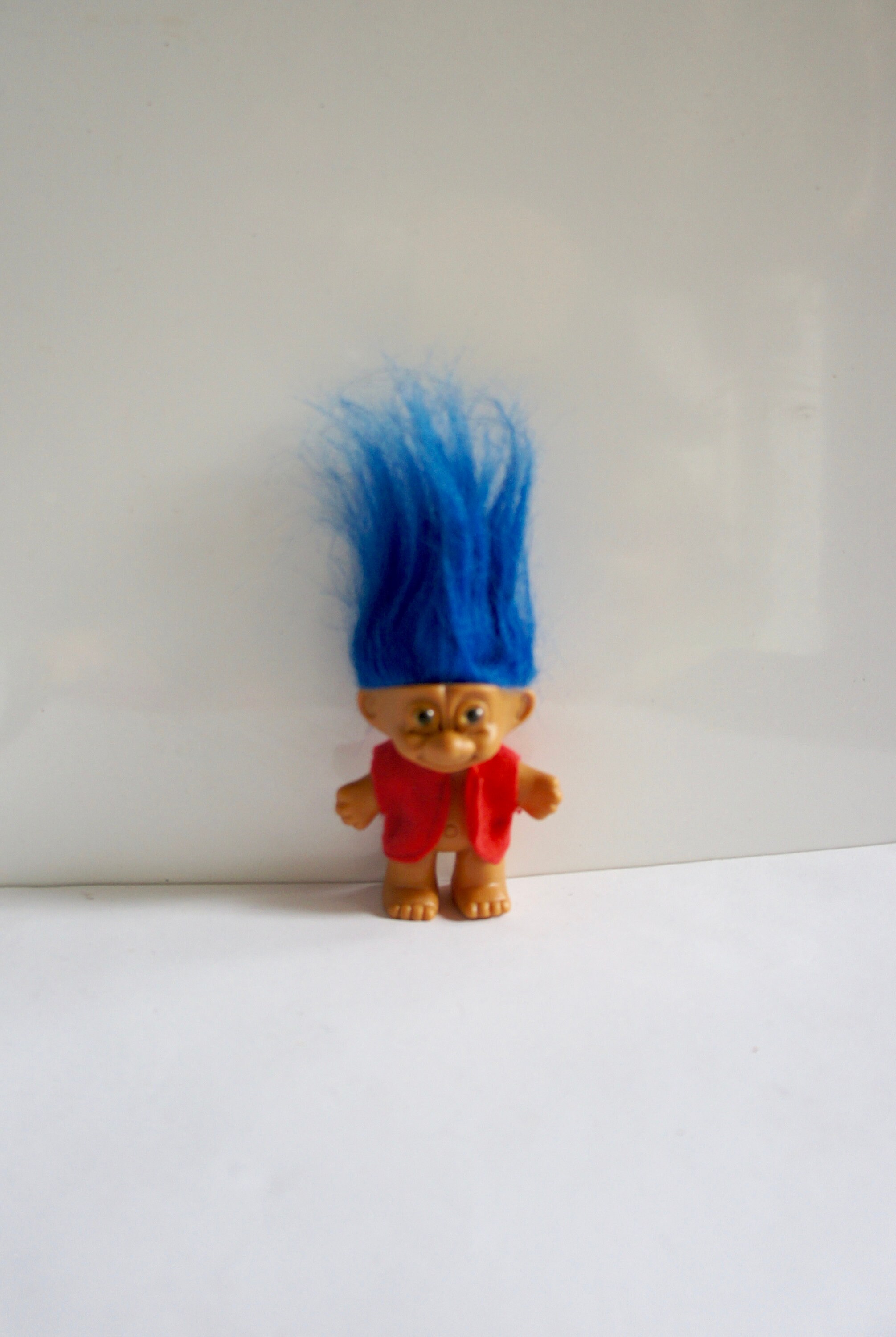 Ideal Toy Corp Wishnik Troll Carry Case Vintage Trolls Blue Vintage  Collectible