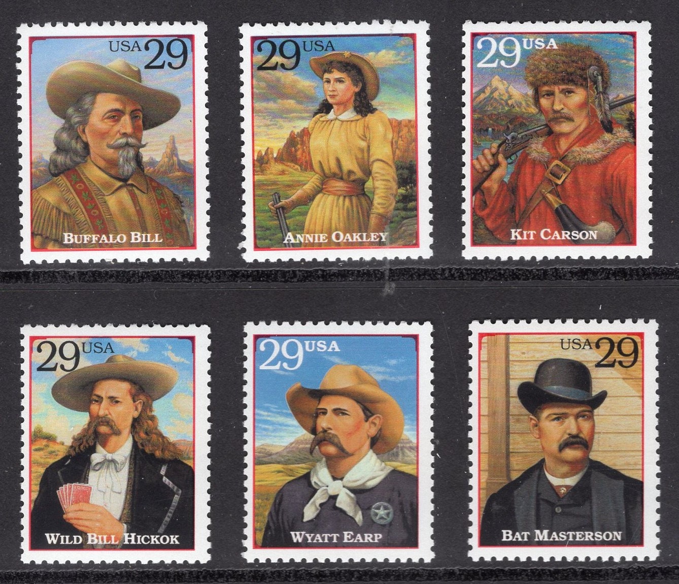 6 WILD WEST LEGENDS Oakley Hickok Buffalo Bill Earp Bright - Etsy