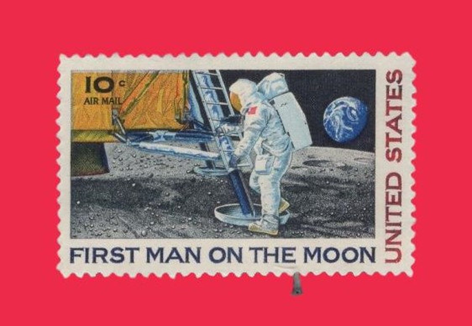 Man on the moon 1. First man on the moon.