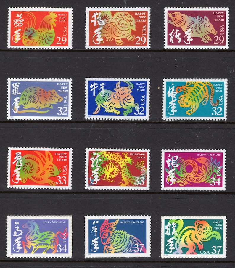 lunar new year animals 1984 lunar new year animals 1984