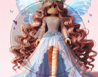 104 Girl Roblox Character in Trendy Outfit