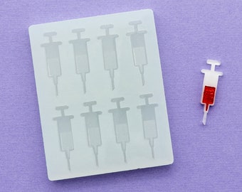 Medical Bits Charms /& Small Shakers Syringe Pill Bottle Bandaids Pills First Aid Kit Mask Palette Mold