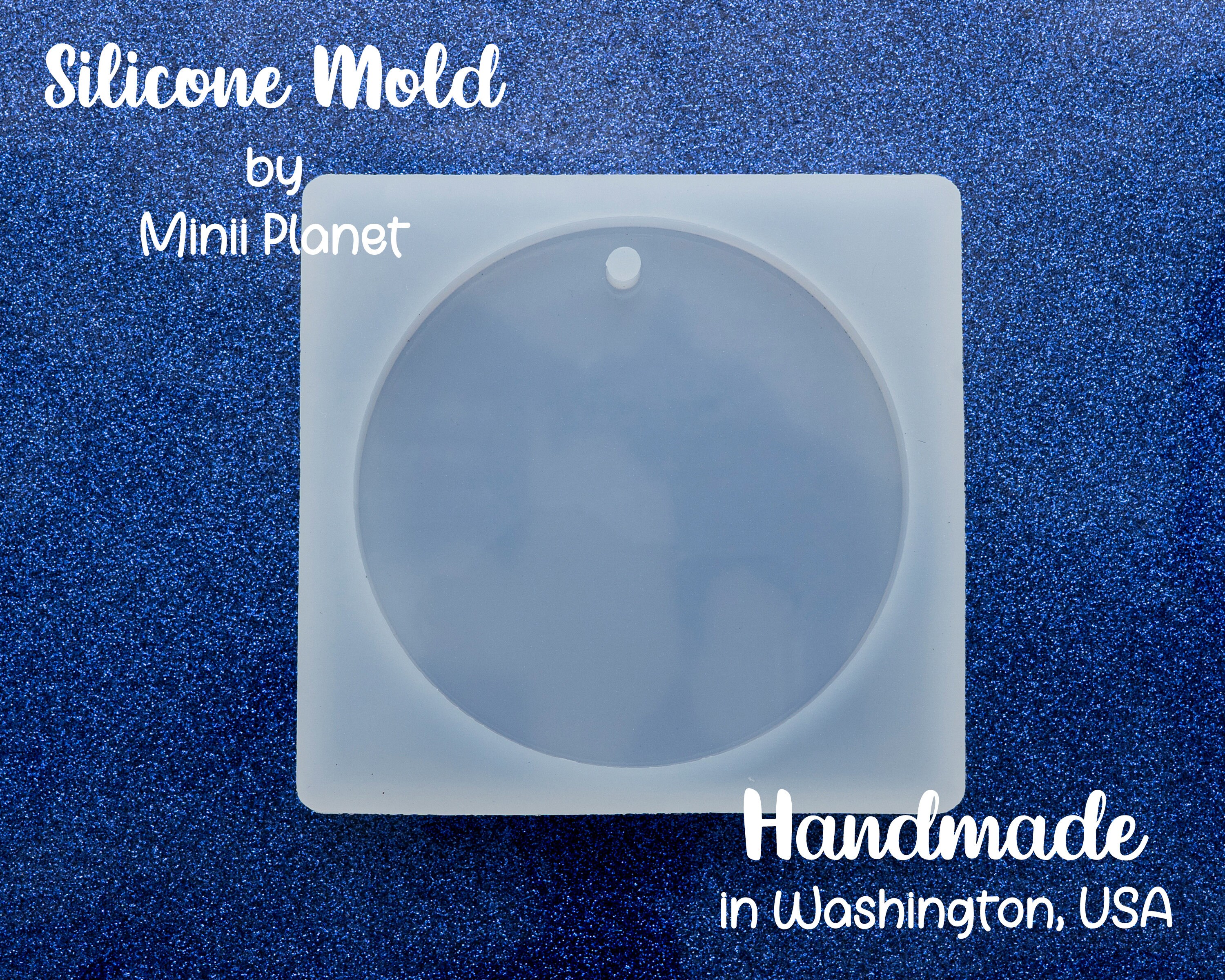 12x1 Round Silicone Mold For Epoxy Resin - 12 Circle Mold