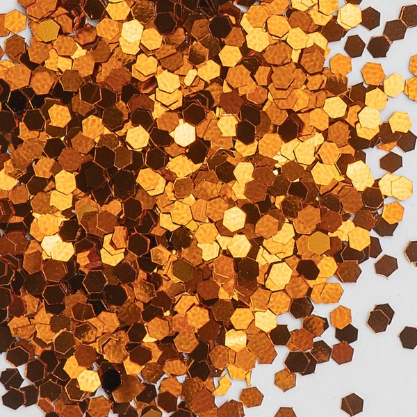 1 Unze Carrot Orange Metallic Craft Jumbo Glitter