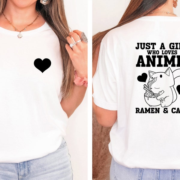HOT/COLD PEEL Transfer | Ready To Press | Just A Girl Who Loves Anime, Ramen, And Cats