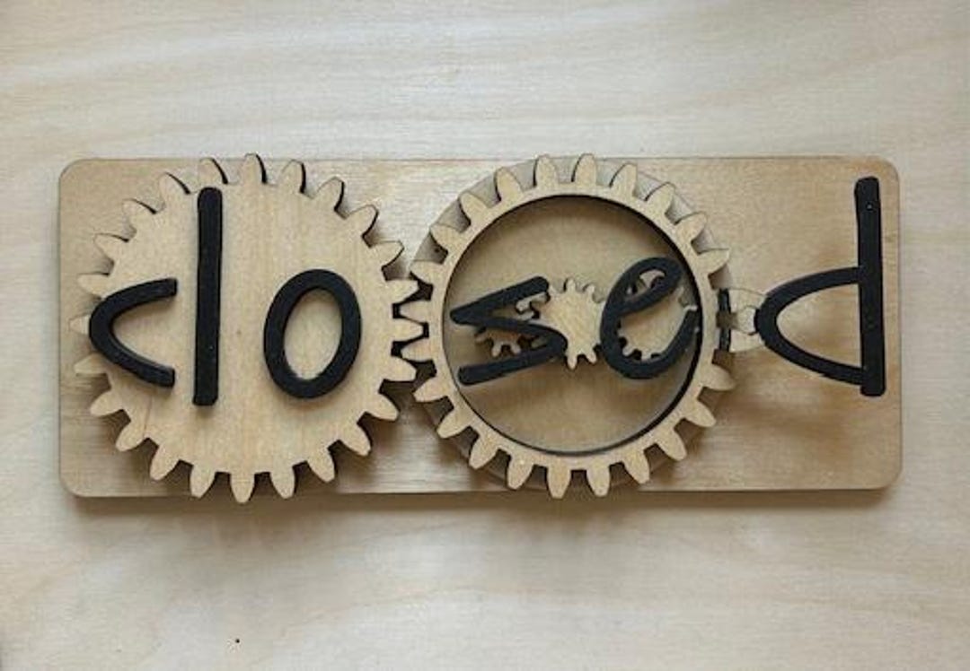 Wooden Open/closed Sign Laser Cutting Files - Etsy