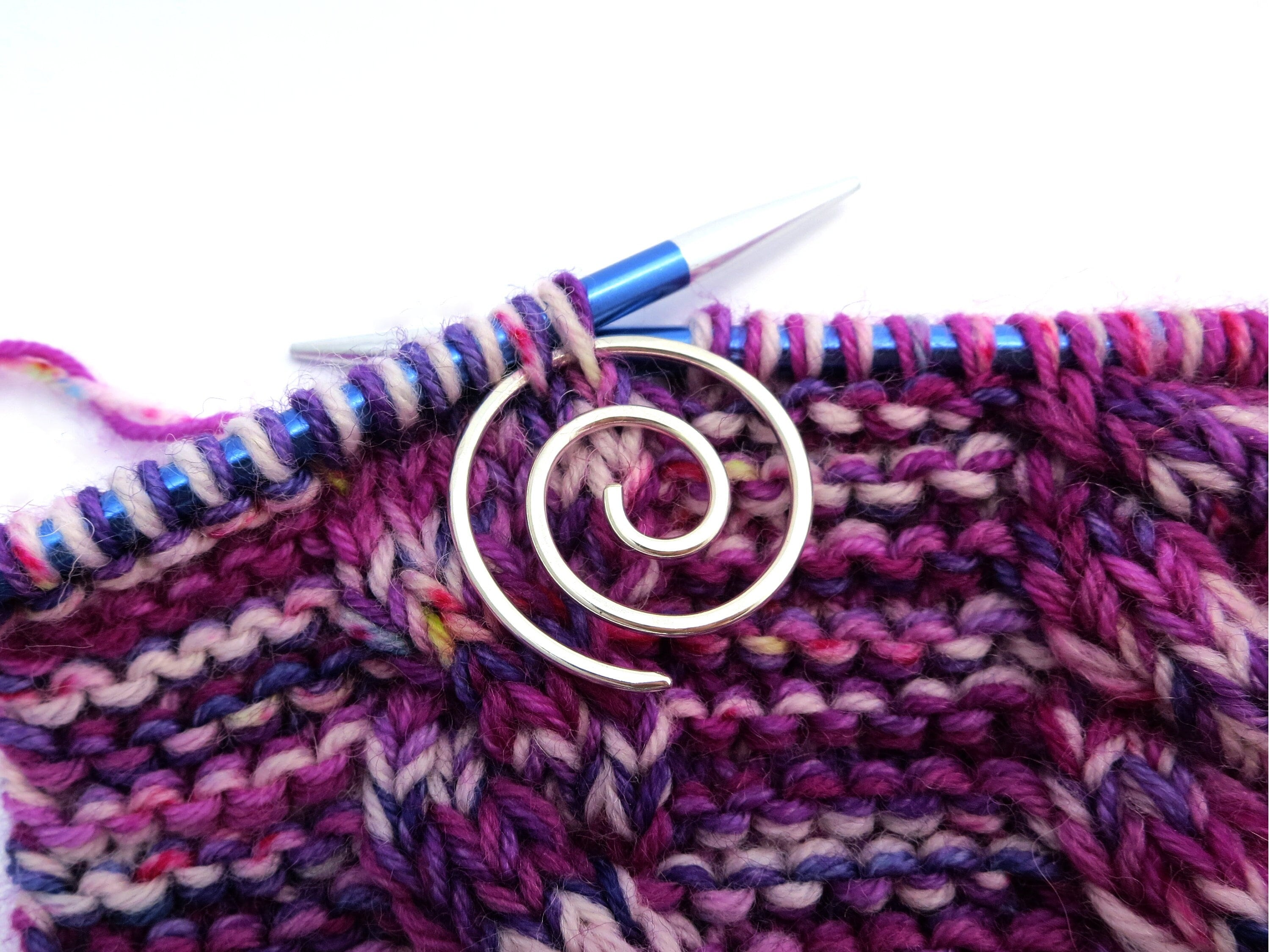 Double Yarn Guide Ring - Silver Crochet / Knitting Tension Ring