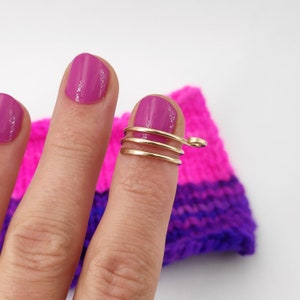 Yarn Guide Rings 935 Silver & Gold Fill For Knitting or Crochet 画像 5