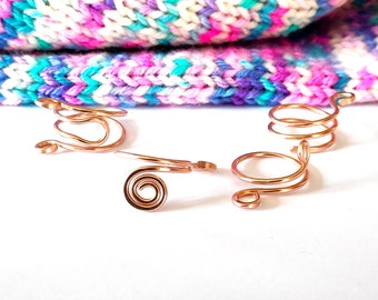 Gold Yarn Guide Rings - 14k Gold Fill Knitting and Crochet Rings