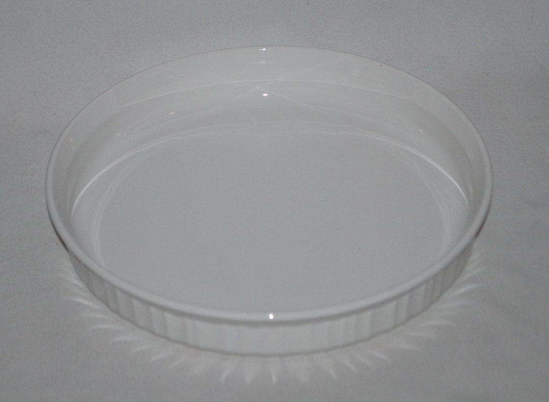 Corning Ware French White F3B Round Casserole Pie/quiche Pan Baking Dish 10 Etsy