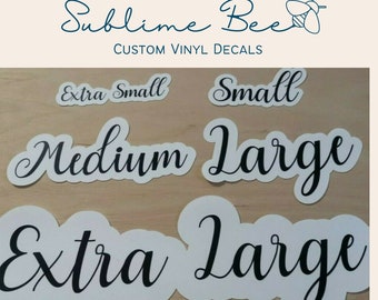 CUSTOM VINYL DECALS, Vinyl Stickers for Mrs Hinch Style Organising, Signs, Gift Boxes, Party Gifts & Wedding Favours, personalised