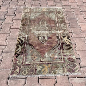 2x4 Turkish Rug, vintage handmade rug, 2x4 Home rugs, oushak rug, 2x4 vintage rug, oriental rug, 2x4 floor rug, 2x4 area rug, bedroom rug