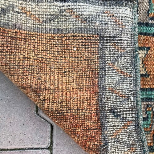 Vintage small rug, Bath mat rug, Turkish rug, Small rug, Door mat, Wool rug, Bohemian rug !! FREE SHİPPİNG !! 99x49 cm =3.2 shops ft x 1.6 ft