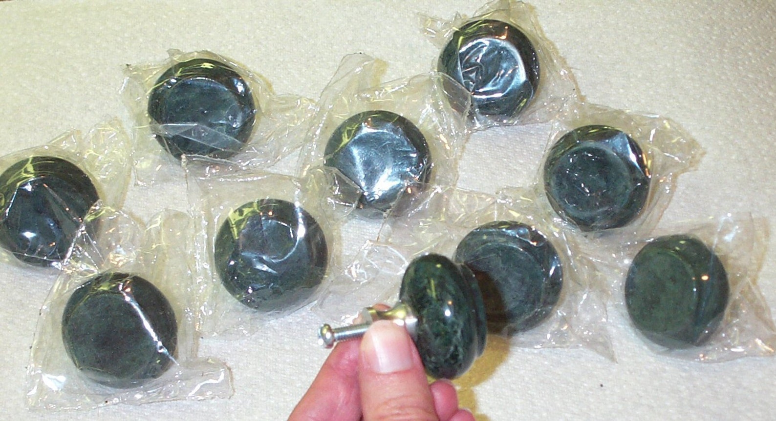 Green Marble Pulls 10 Pulls Etsy