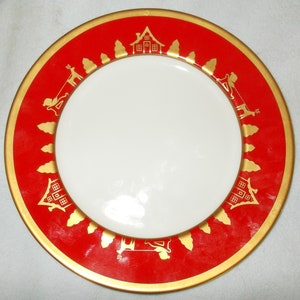 Salad Plate Joyieux Noel by Christian Dior (Twelve 8 1/4&quot; plates)