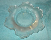 Lalique quot Capucines Nasturtia quot Crystal Glass Tray or Bowl