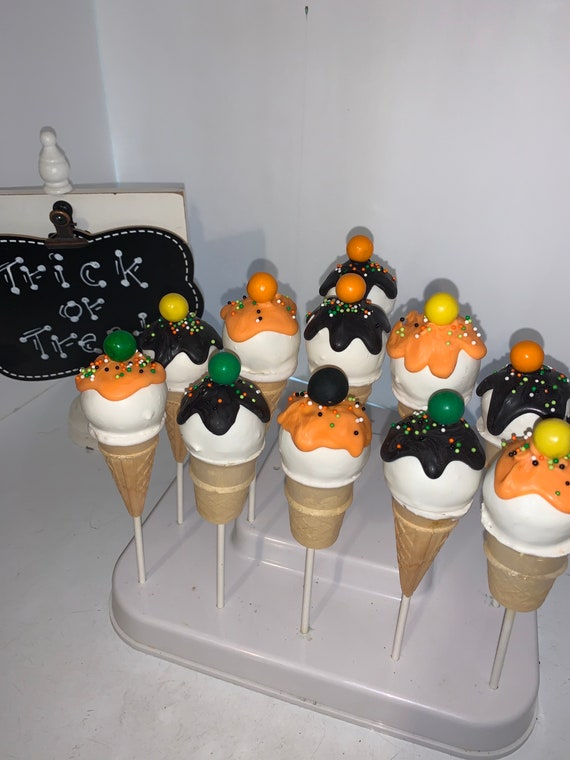Ice Cream Cone Cake Pops Per 12pk Sale Etsy