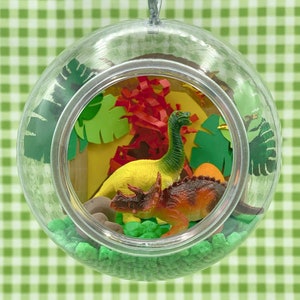 Dinosaur Terrarium Craft Kit | Create a Prehistoric Habitat for 2 Dino Pals and a Little Egg | Dinosaur Party Theme | Craft Kit for Kids