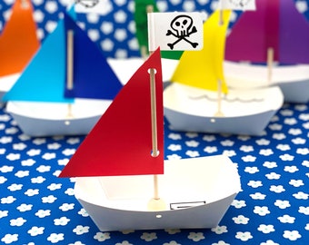Paper Sailboat Kit | They Really Float! | Use Outside or Inside | Can Be Customized | Great for Summer Celebrations | Fun Craft for All Ages