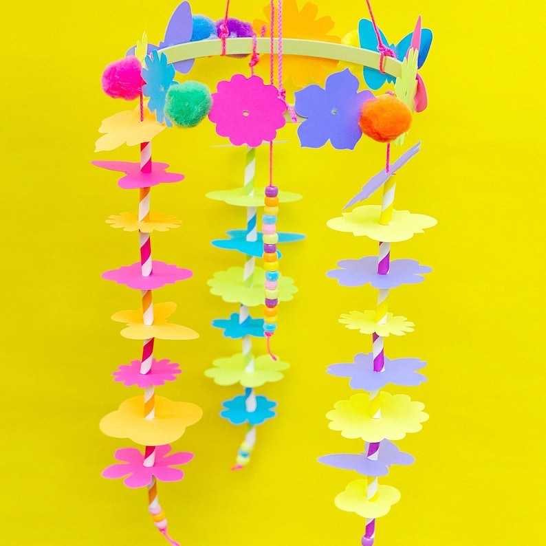 Make Your Own Colorful Paper Chandelier Mood Lifting Flower Etsy