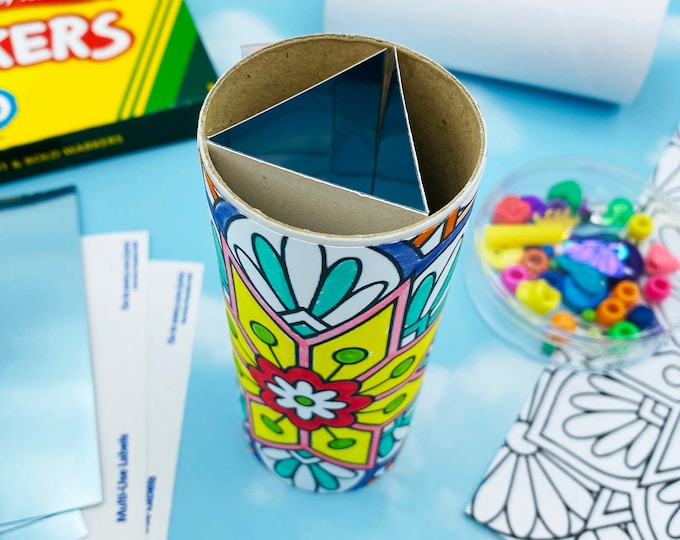 DIY Kaleidoscope Kit | See the World in a New Way | Great for Makers! | Craft Kit for Kids | STEM Activity | Science Kit | A Unique Gift