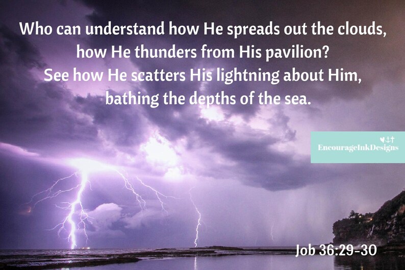 Encouragement Cards Bible Verse Scripture Lightning Bible Etsy