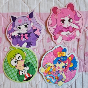 3" Kawaii Vinyl Animal Mascot Stickers