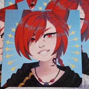 G&#39;raha Tia FFXIV Print 6x6